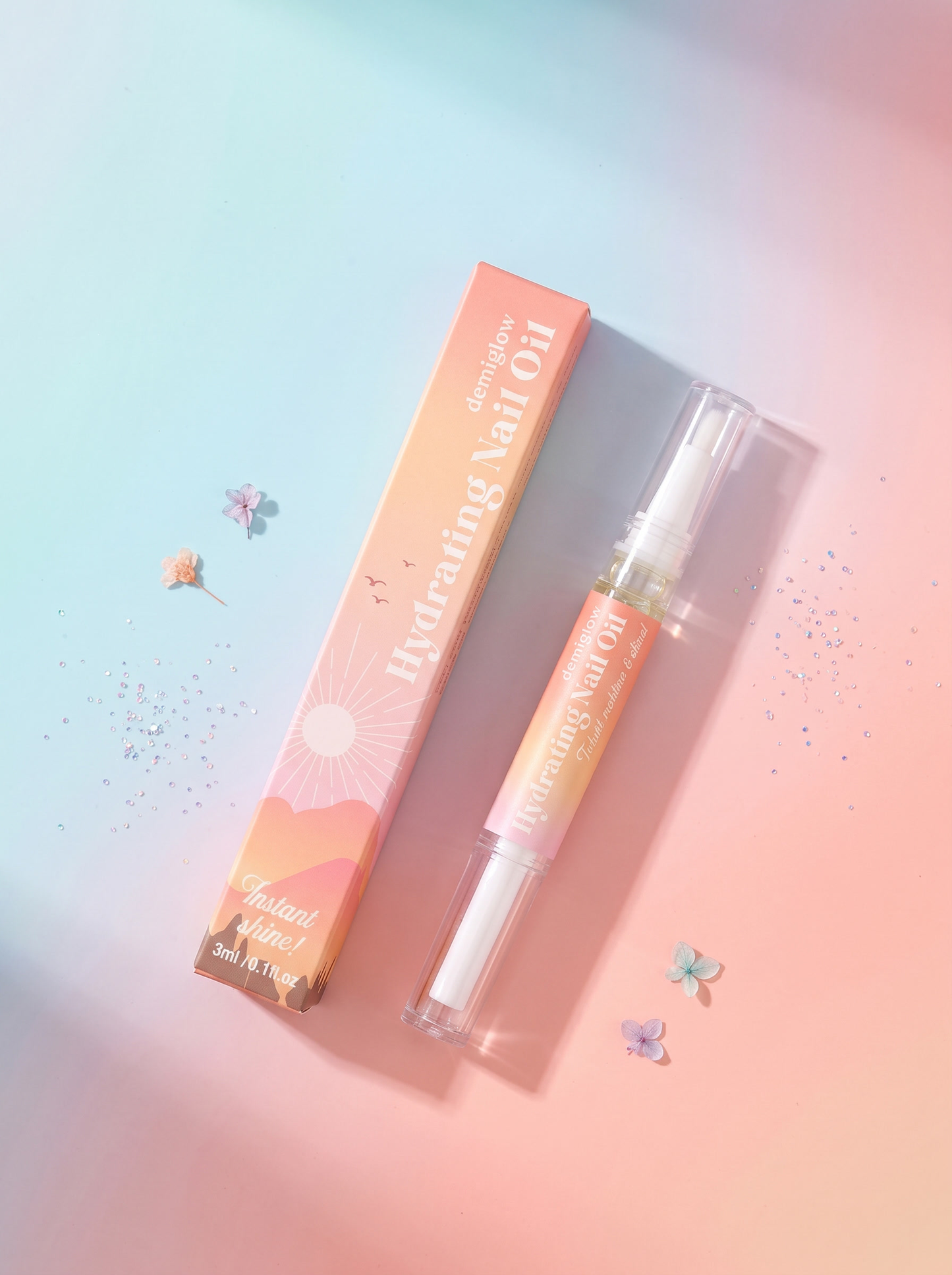 Set Combo (Glitter Nail Buffer + Hydrating Nail Oil)
